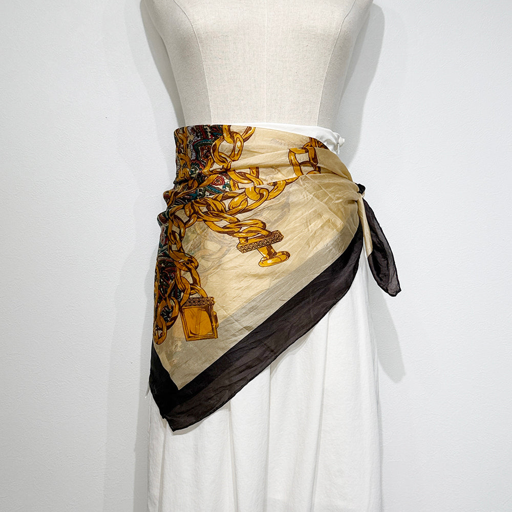 Vintage Silk scarf _M-11