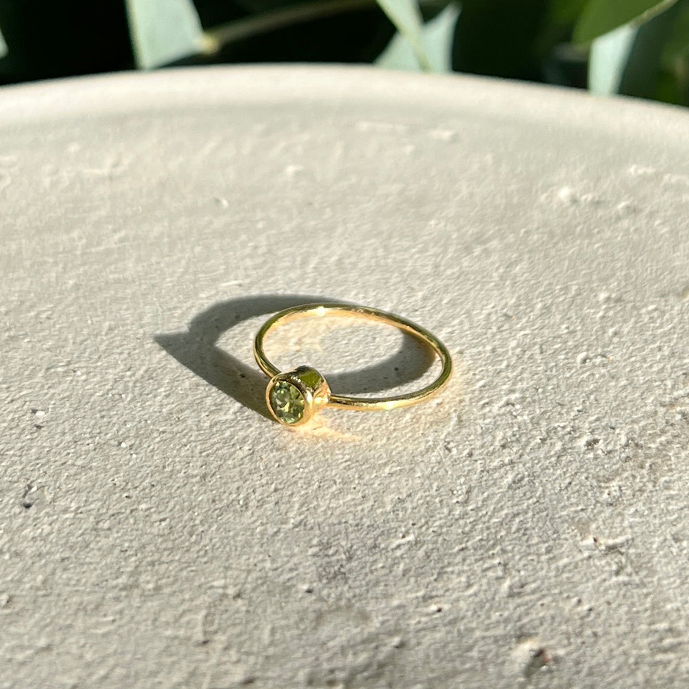 Natural Stone Ring [Peridot 12]