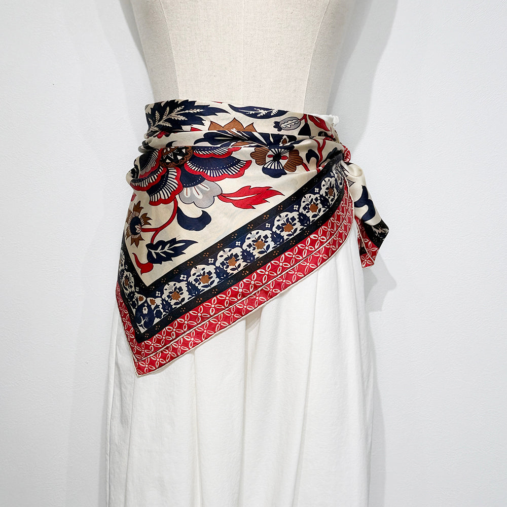 Vintage Silk scarf _M-13