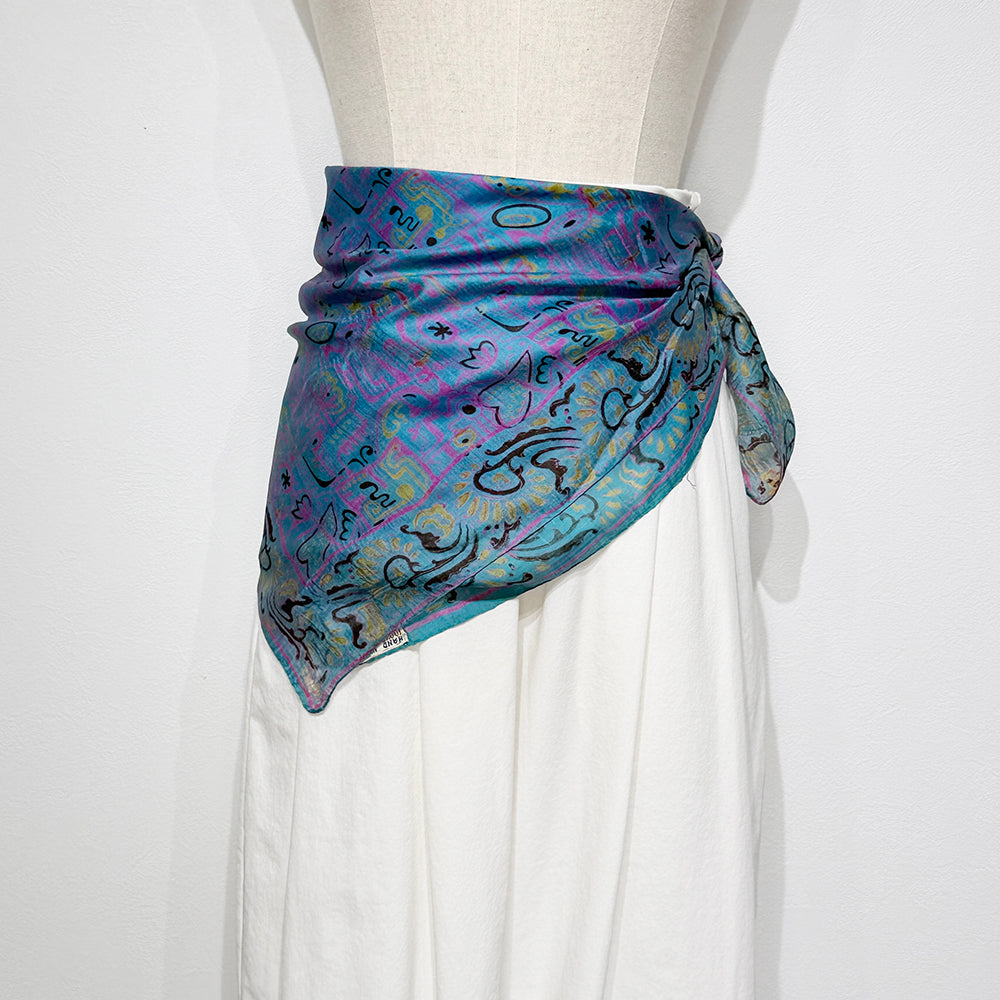 Vintage Silk scarf _M-8_