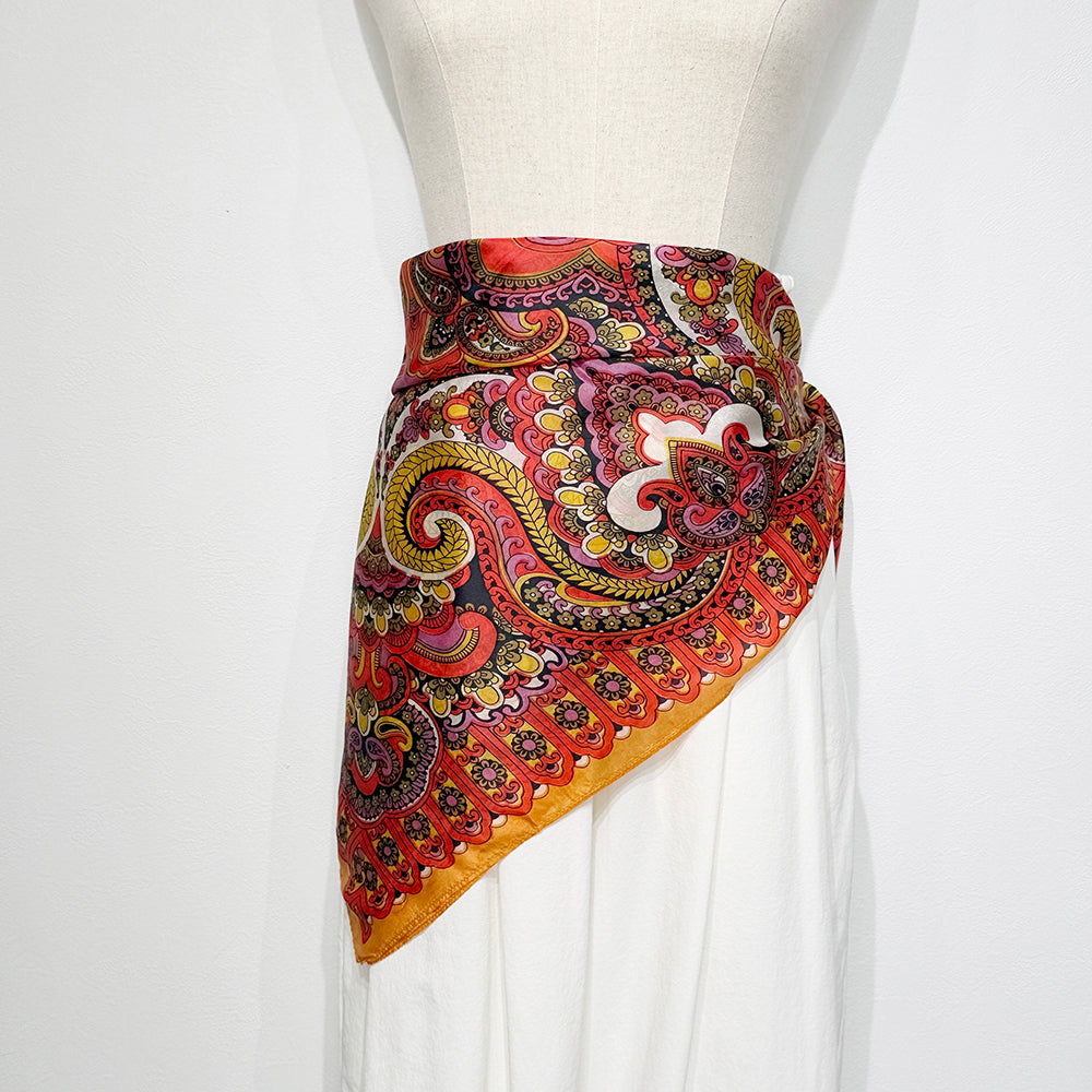 Vintage Silk scarf _M-3_