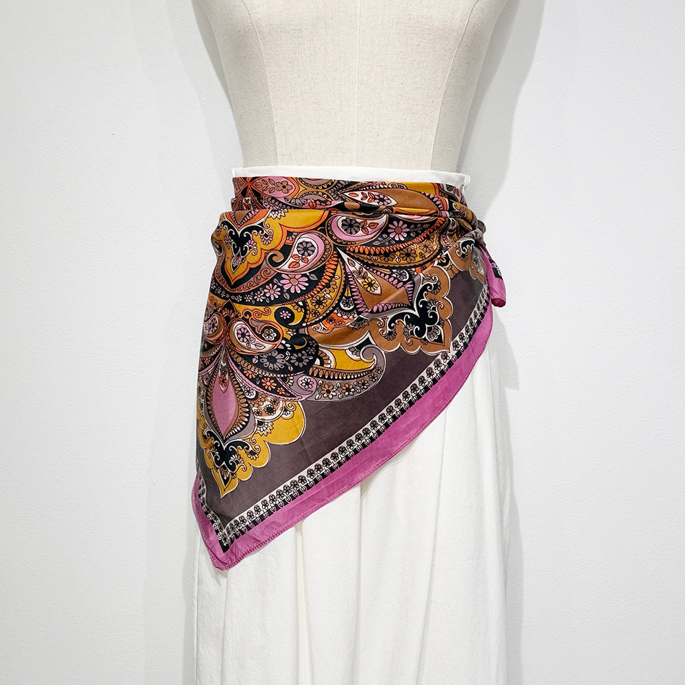 Vintage Silk scarf _M-19_