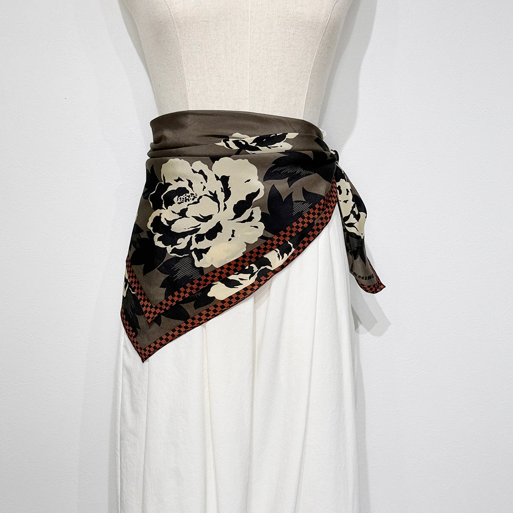 Vintage Silk scarf _M-12