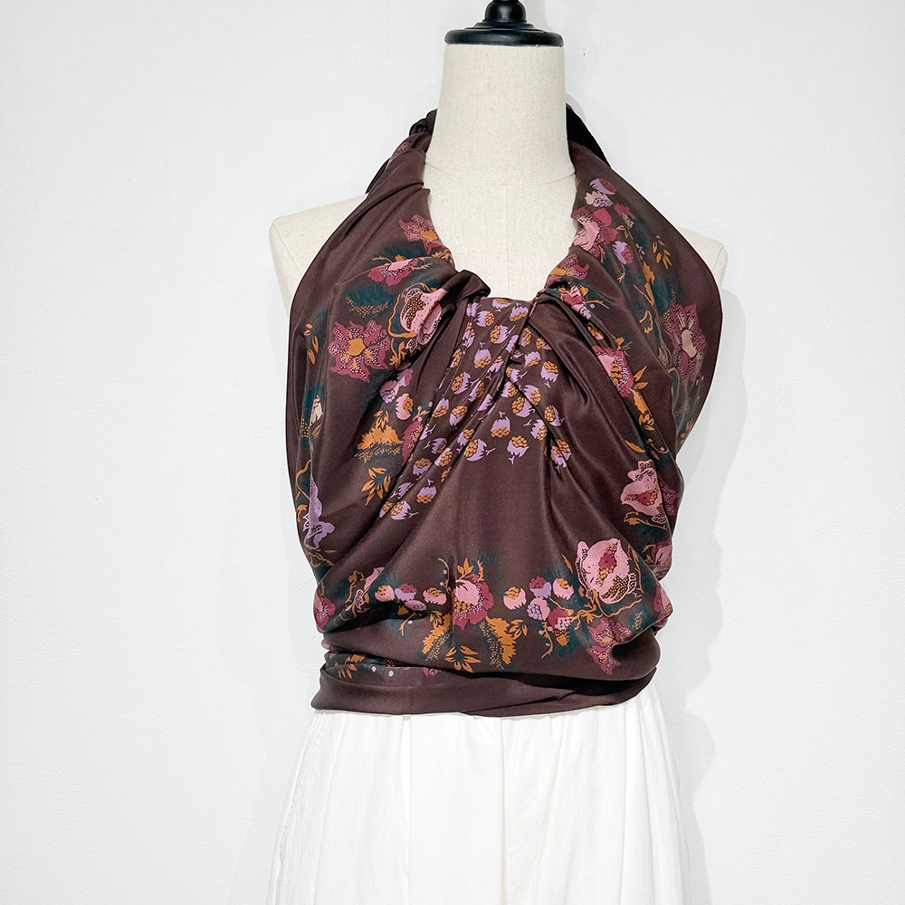 Vintage Silk scarf _XL_2