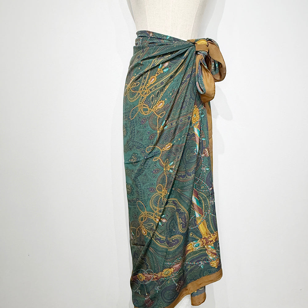 Vintage Silk scarf _XL_1