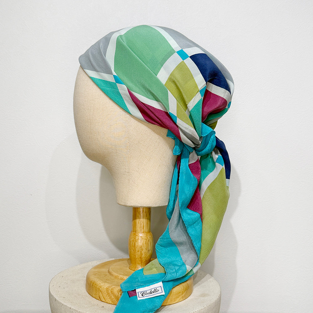 Vintage Silk scarf _M-6_