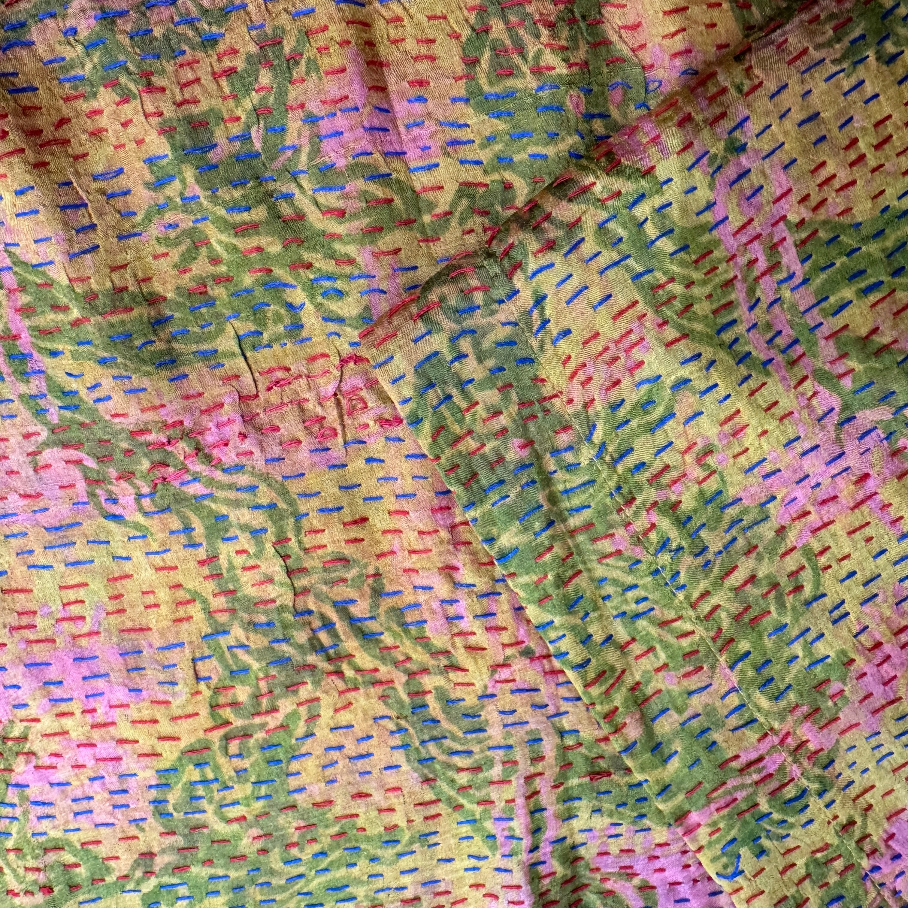 Ralli Stitch Silk Pants