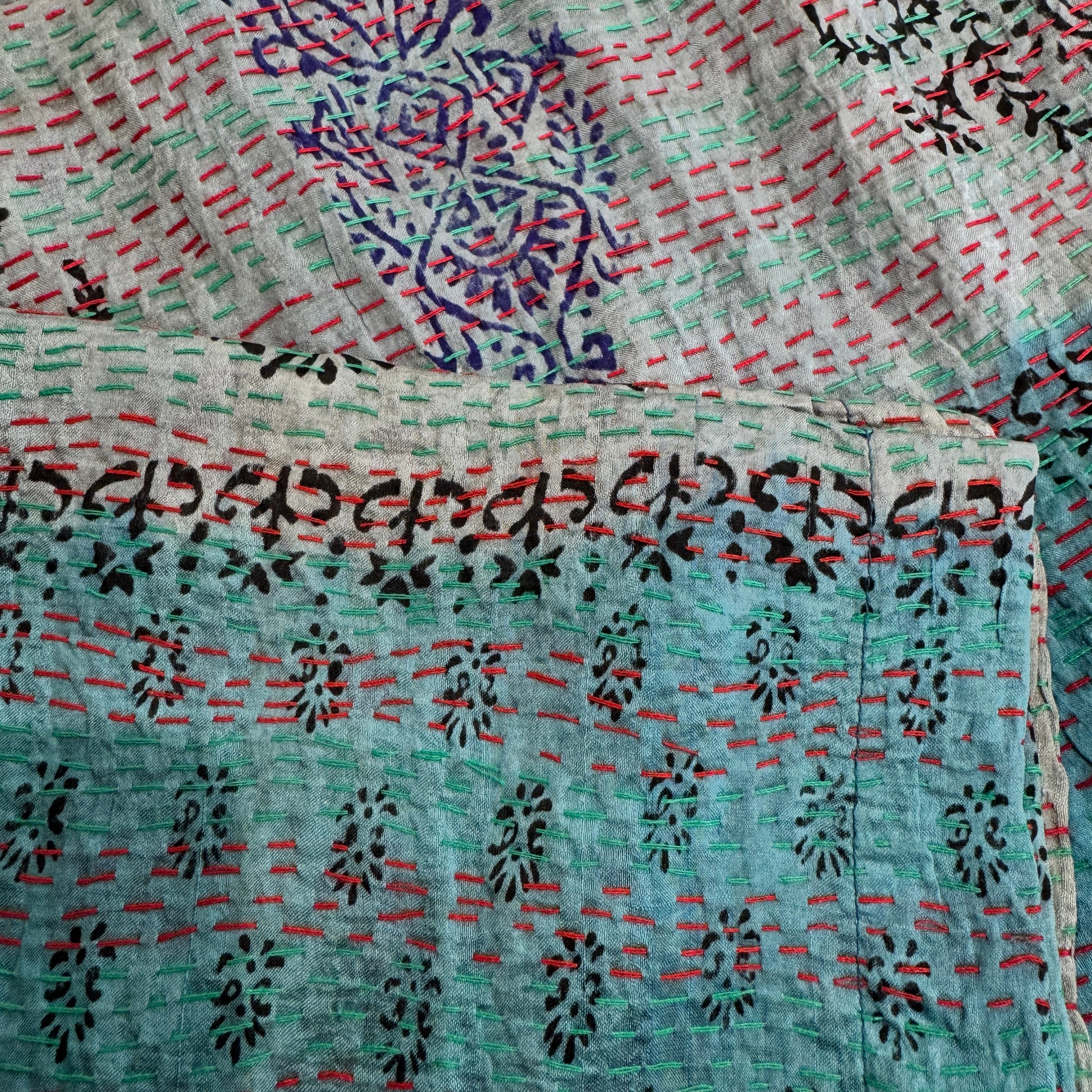 Ralli Stitch Silk Pants
