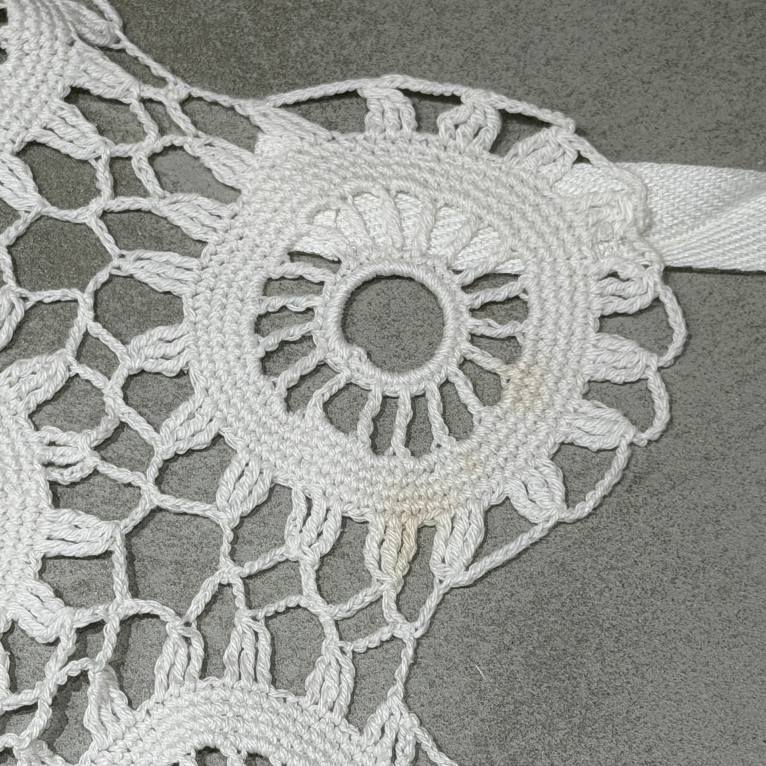 Vintage Lace Wrap Skirt _ white 4