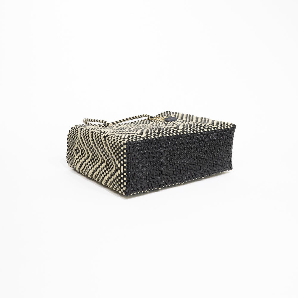 Mercado Bag Bianca -Black&Cream-