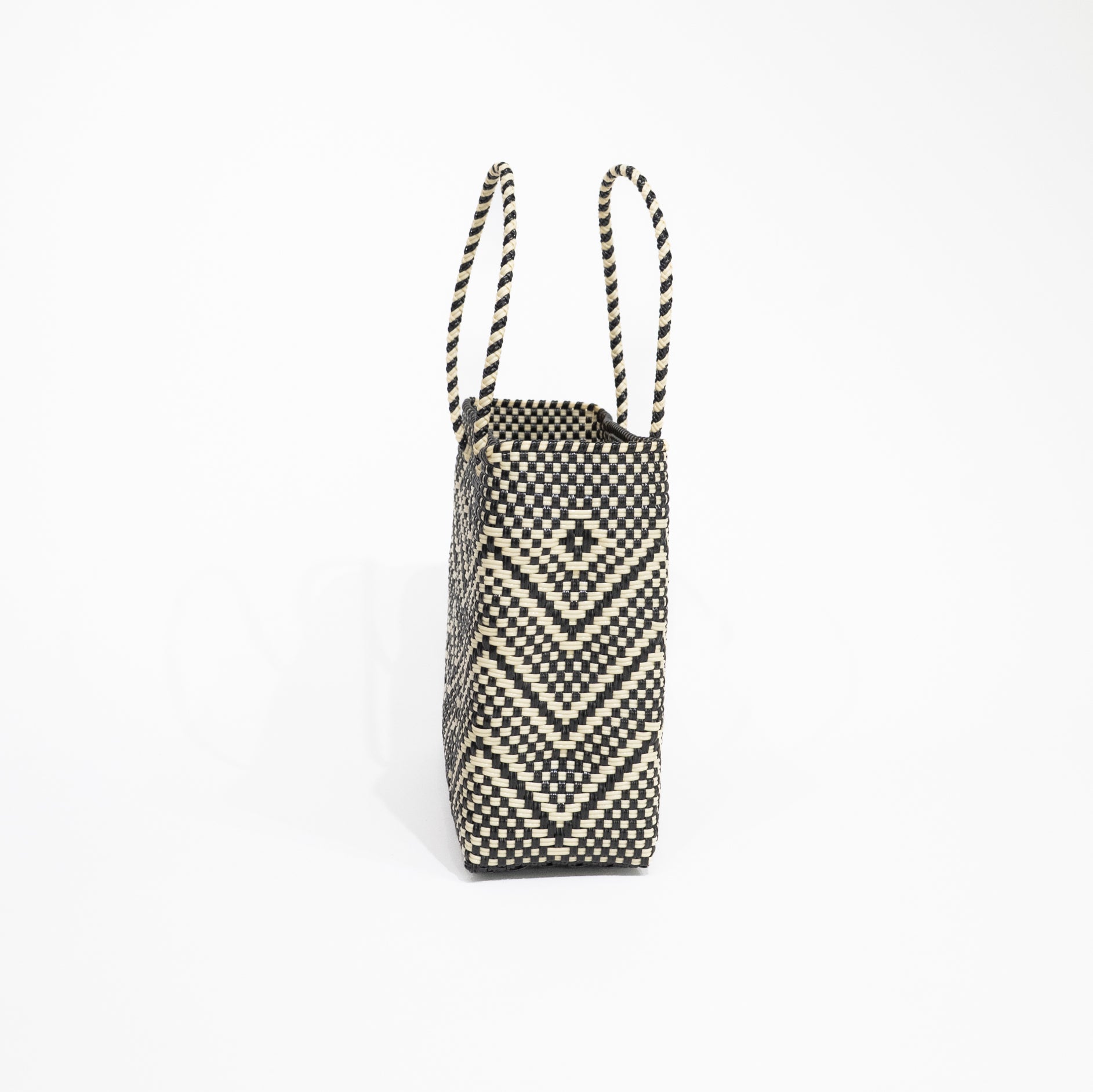 Mercado Bag Bianca -Black&Cream-