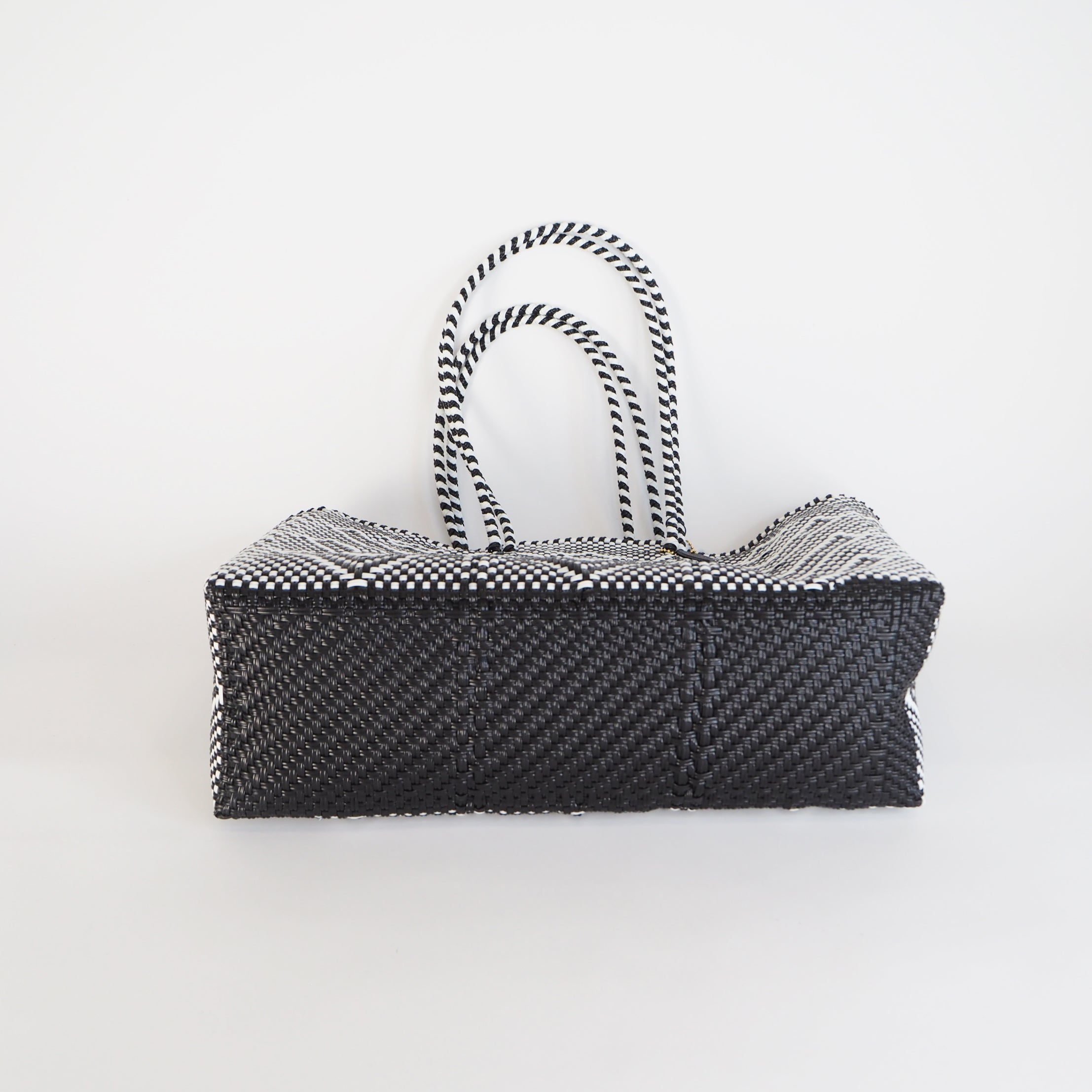 Mercado Bag Isabel  (Long handle)　Black & White