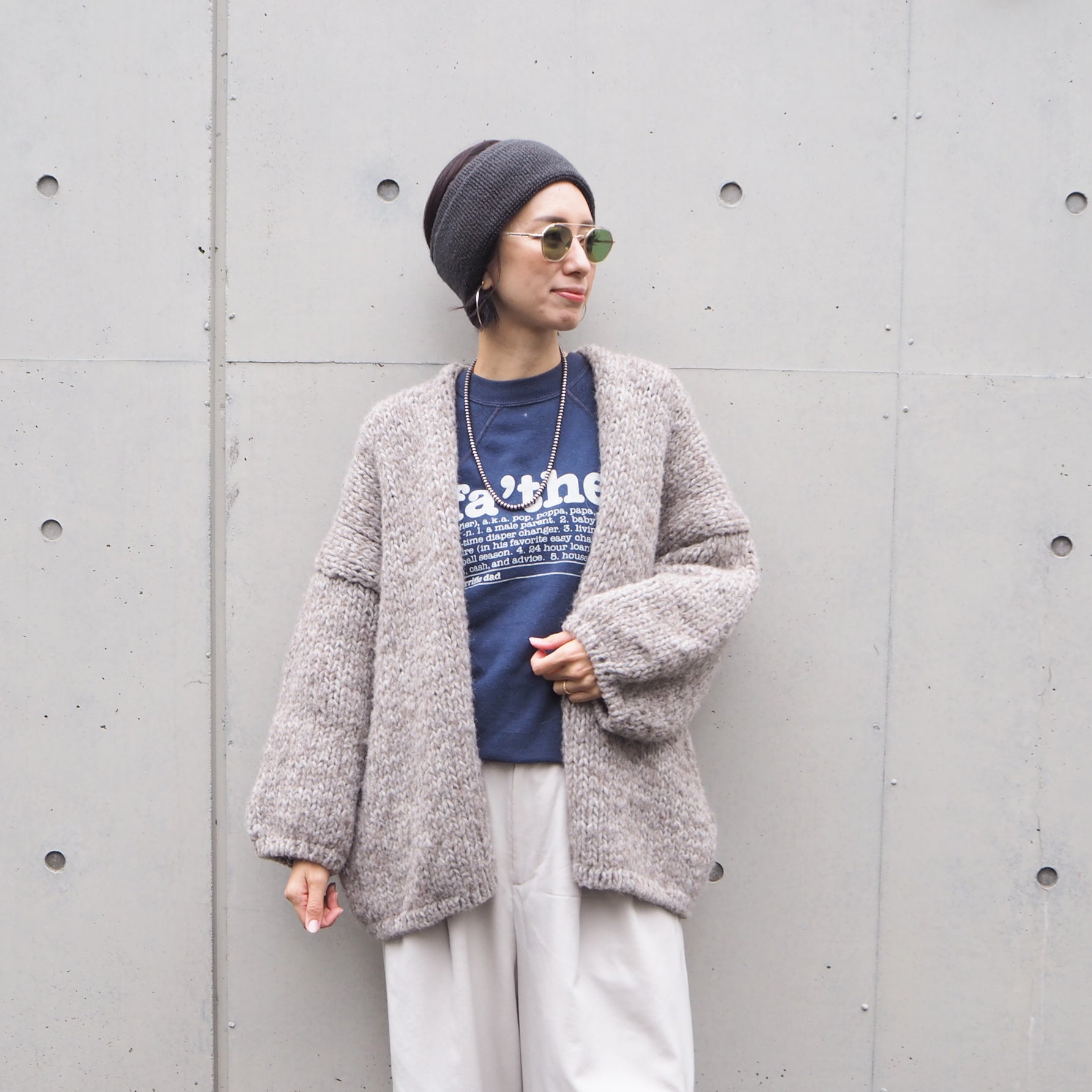 Low Gauge Wool Knit Cardigan