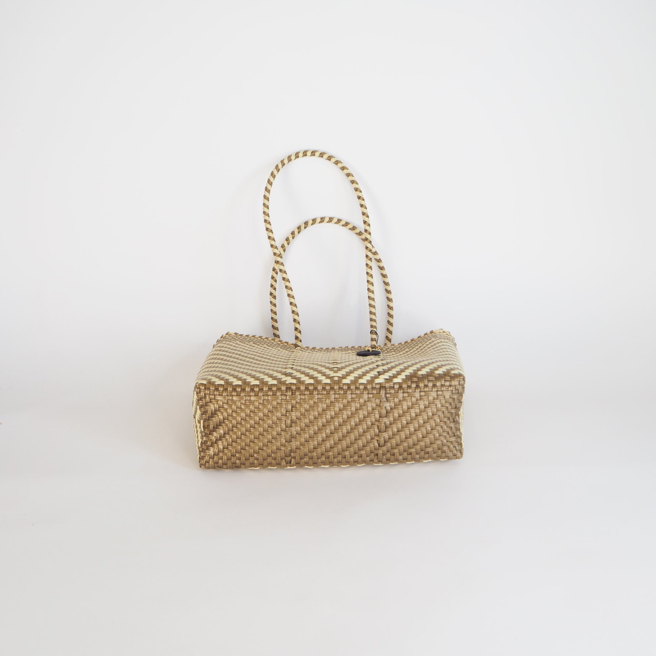 Mercado Bag Bianca (Long handle)　Gold &Cream