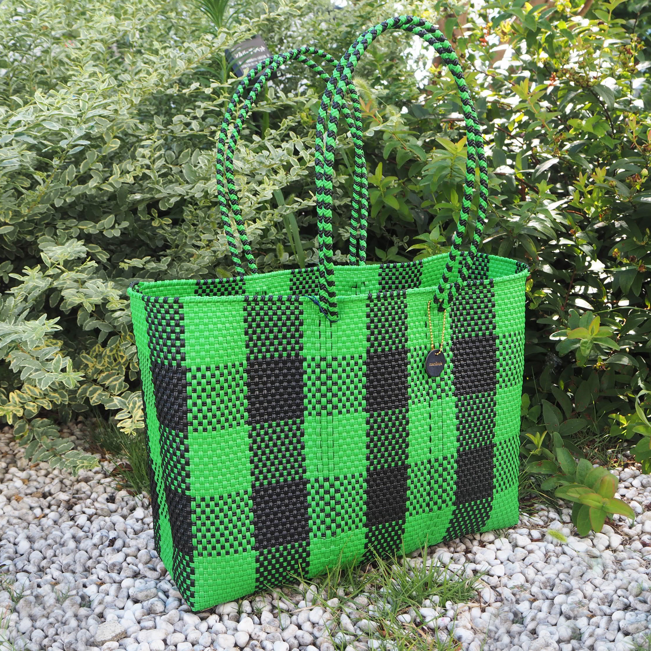 Mercado Bag Isabel Long_18　Green check