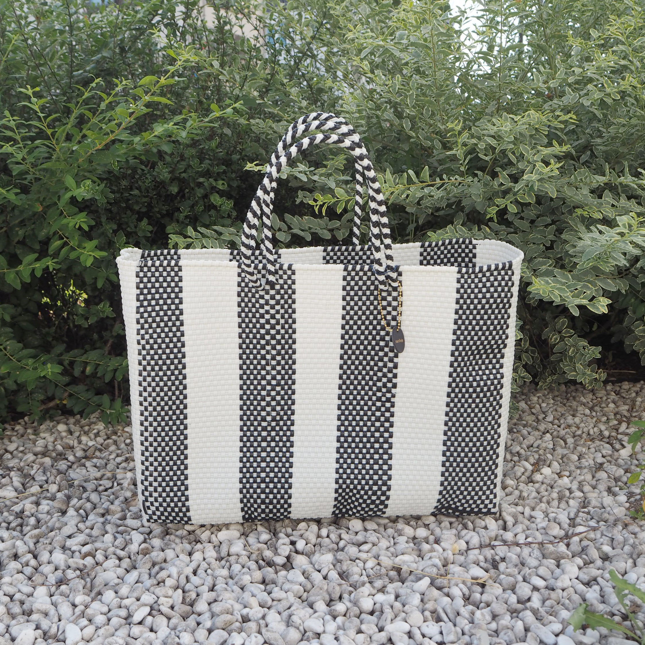 Mercado Bag Isabel  -Stripe 取手mix-