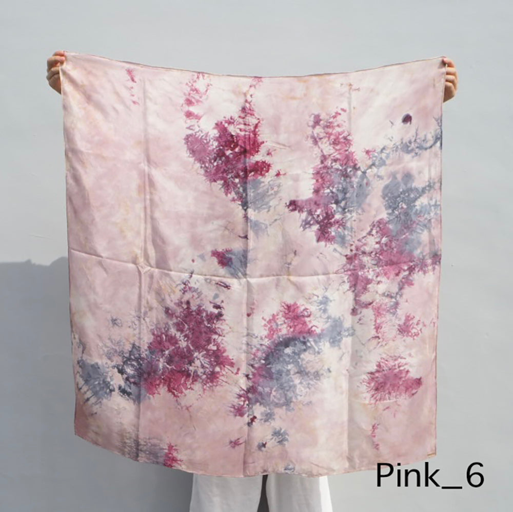 花影 -HANAKAGE- Silk Scarf  _PINK_