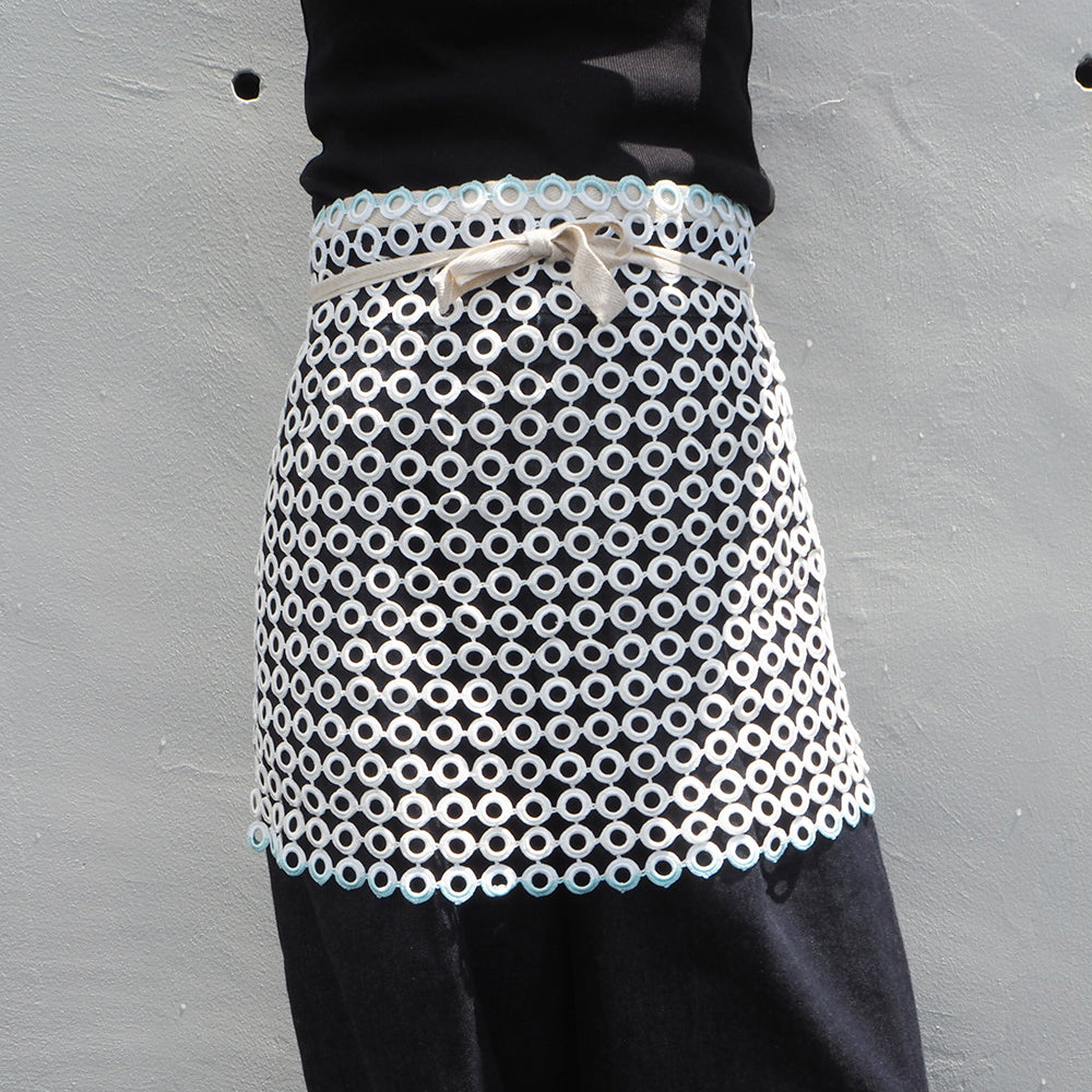Vintage Lace Wrap Skirt _ white 16