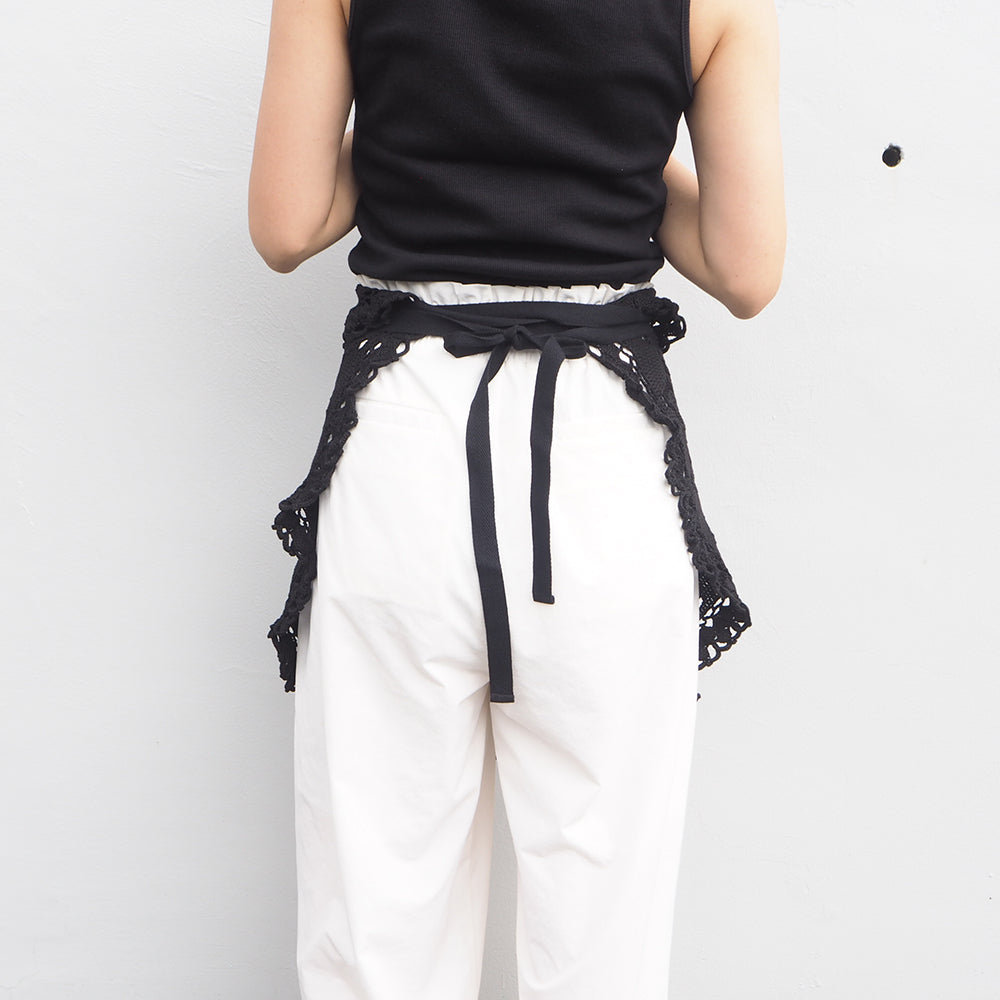 Vintage Lace Wrap Skirt _ Black 19