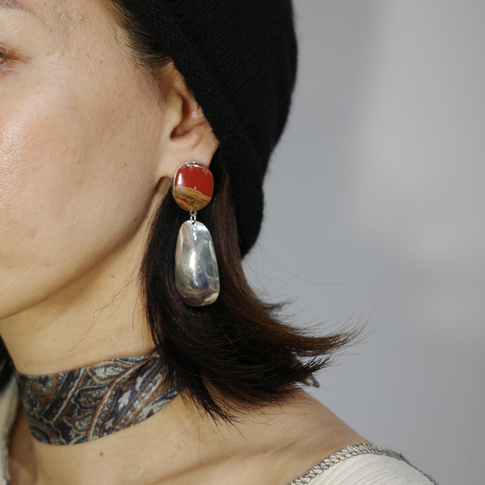 marihoja マリホジャ Combination Plate Earring marihoja マリホジャ Combination Plate Earring