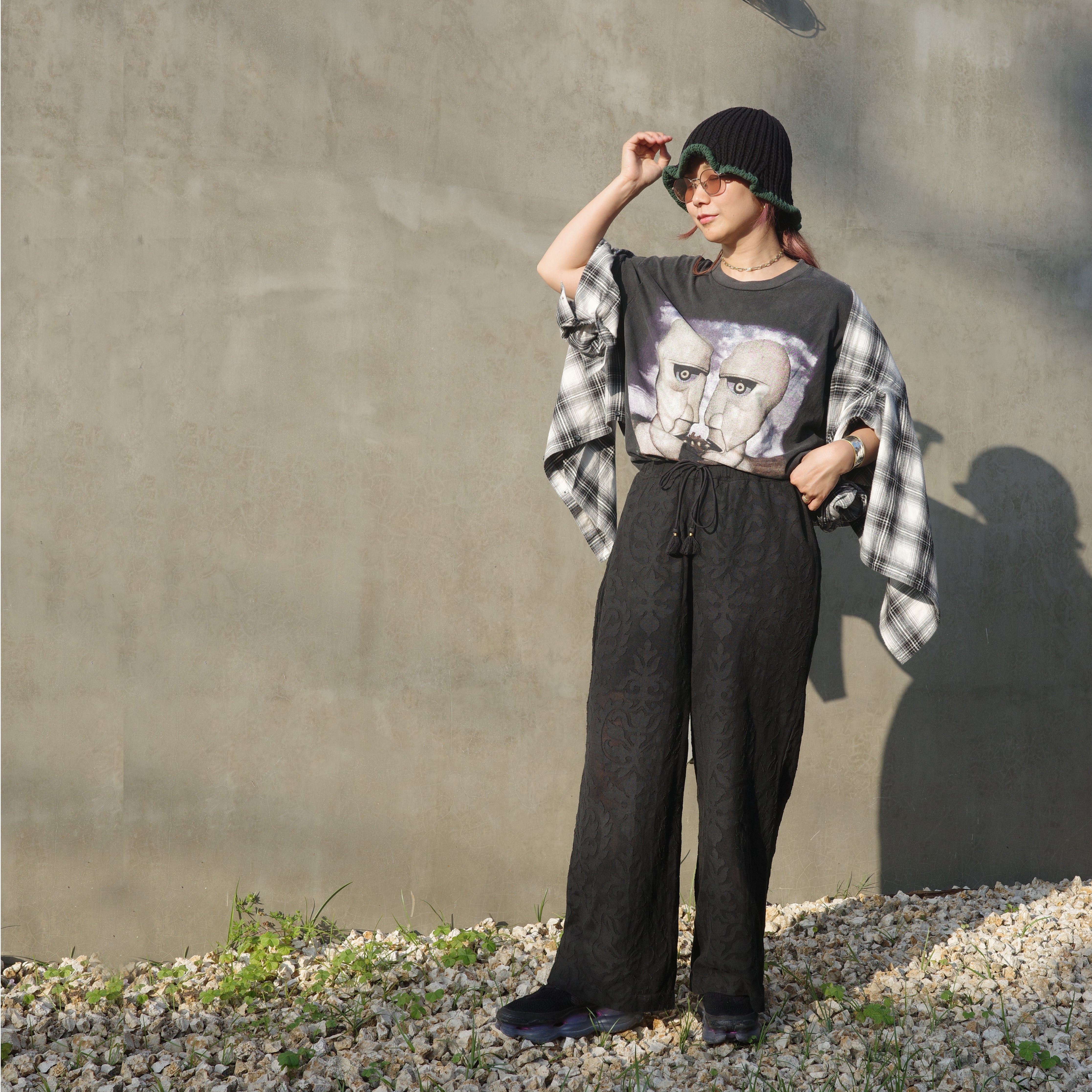 Pantalones de jacquard con encaje de la India