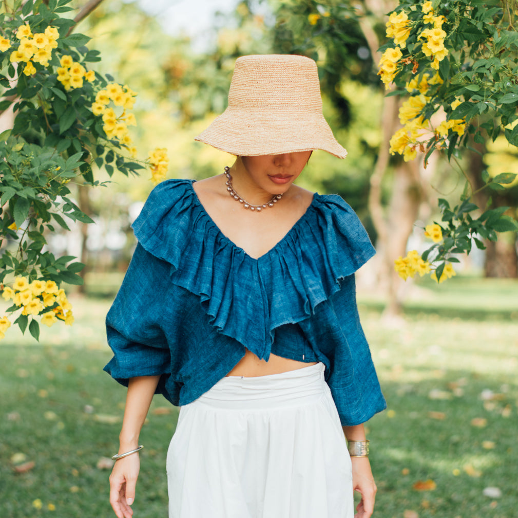 【予約送料無料】Weave Raffia Shade Hat