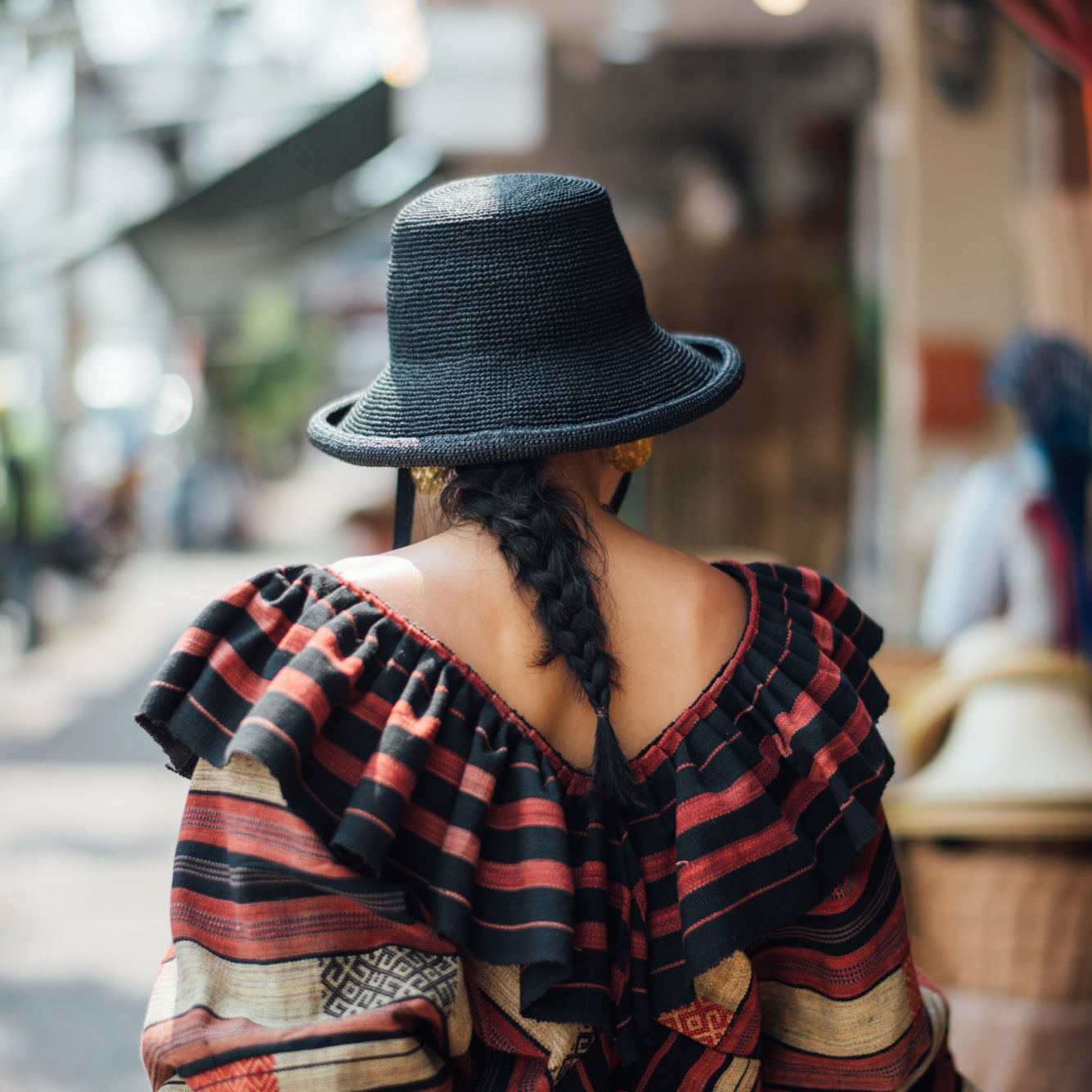 Weave Sailor Ribbon Hat