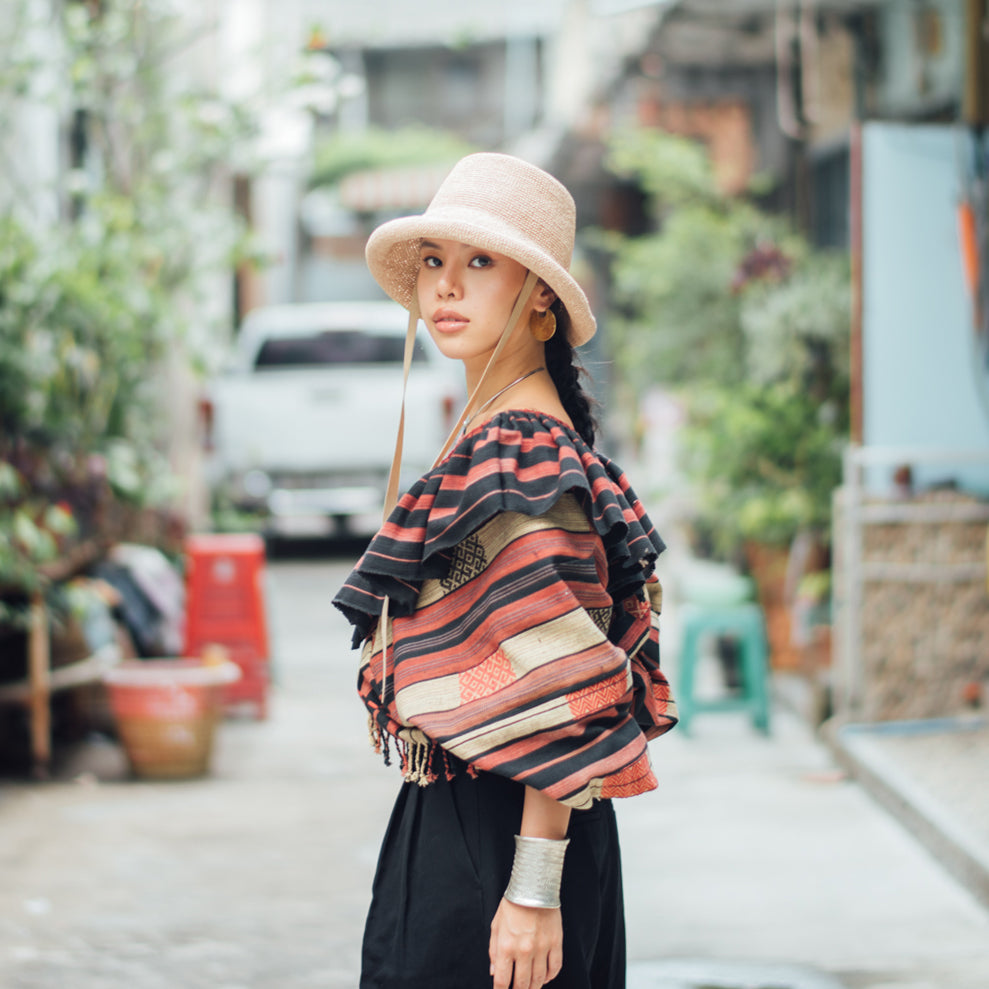 【予約送料無料】Weave Sailor Ribbon Hat