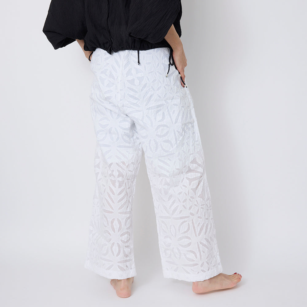 India Cut Work Quilt Pants
