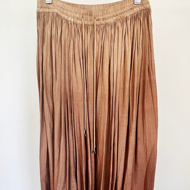 Vintage Cotton Beige Skirt