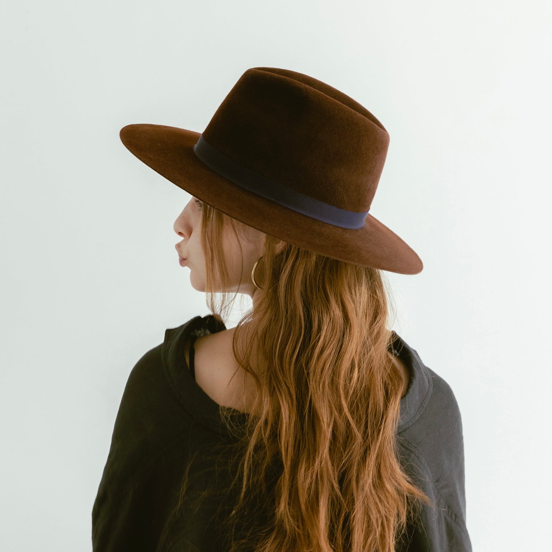 Sombrero Fedora de terciopelo
