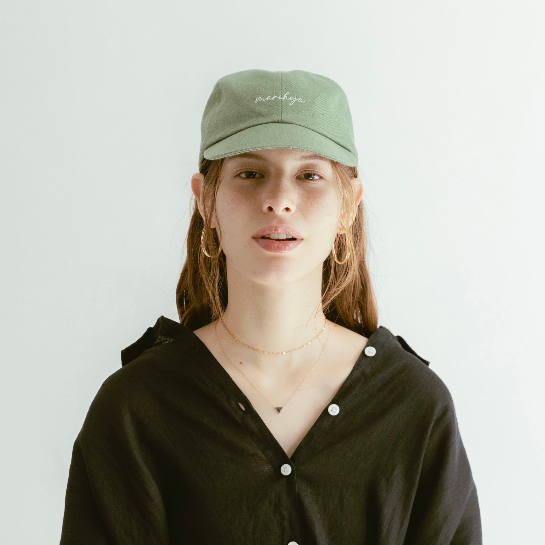 Gorra de lino con logo