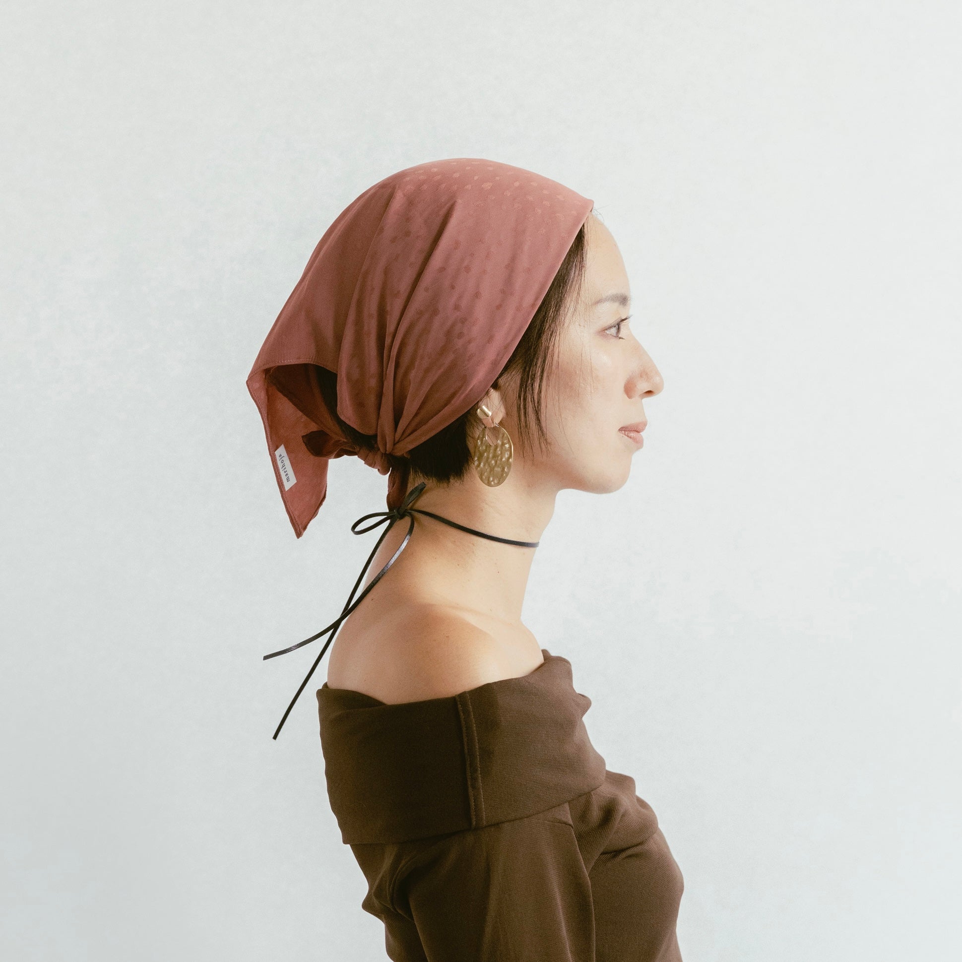 Dot Satin Scarf