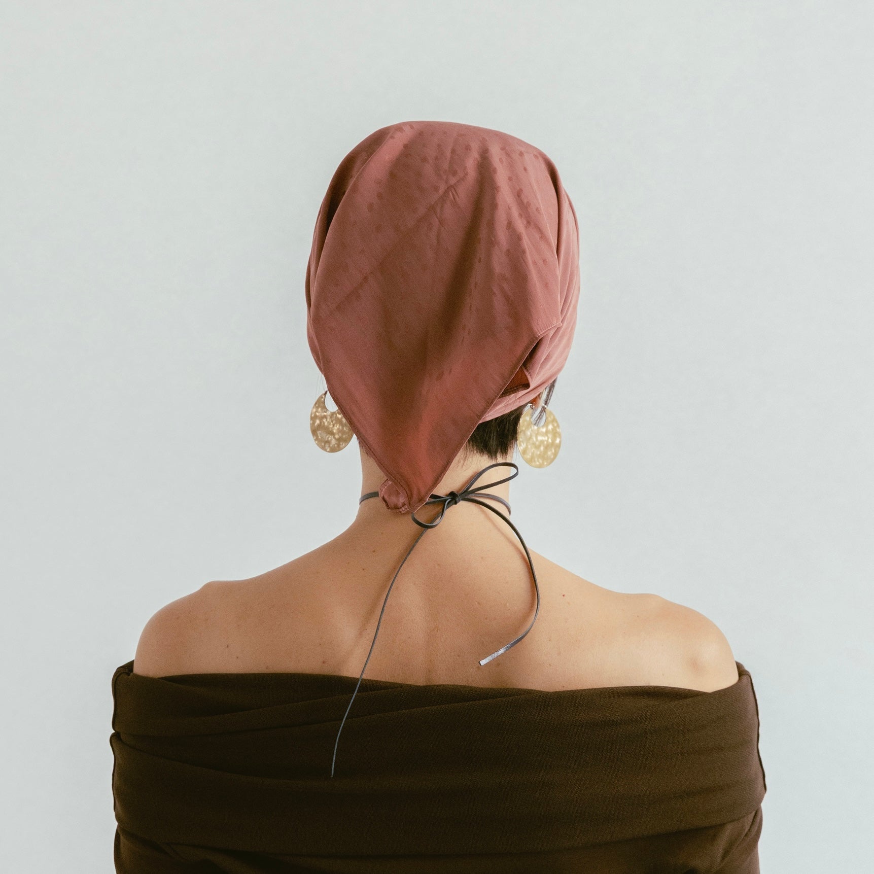 Dot Satin Scarf