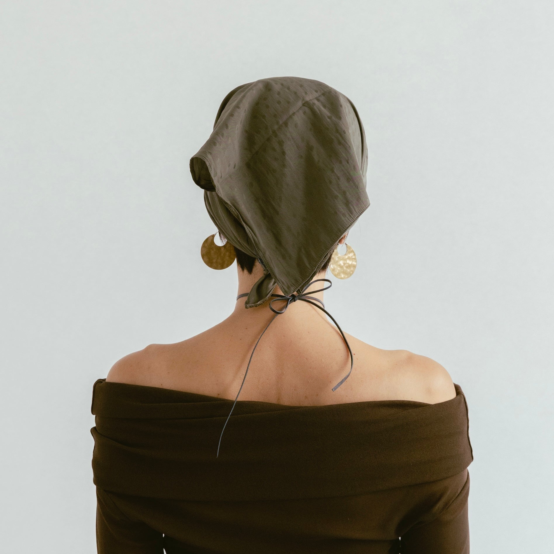 Dot Satin Scarf