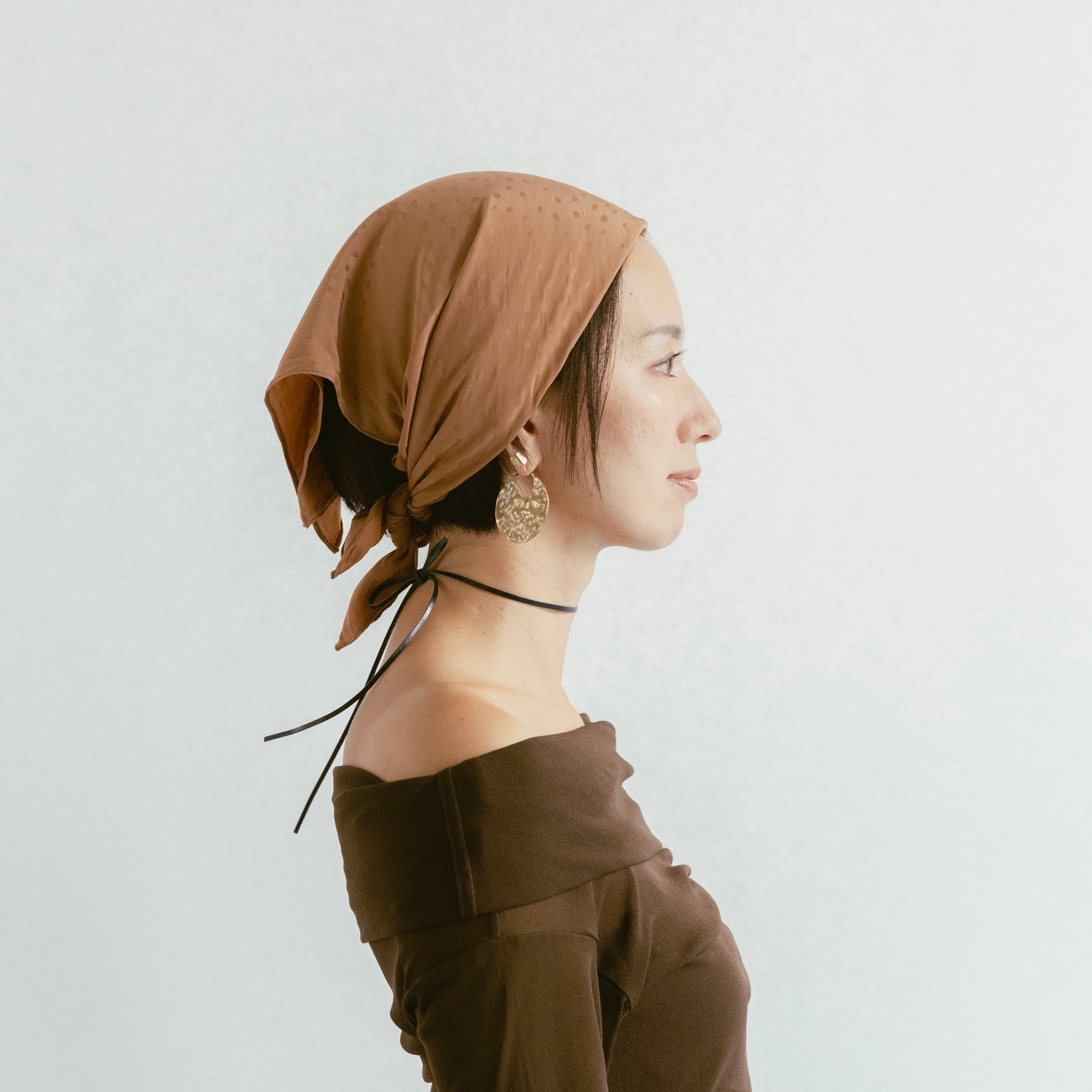 Dot Satin Scarf
