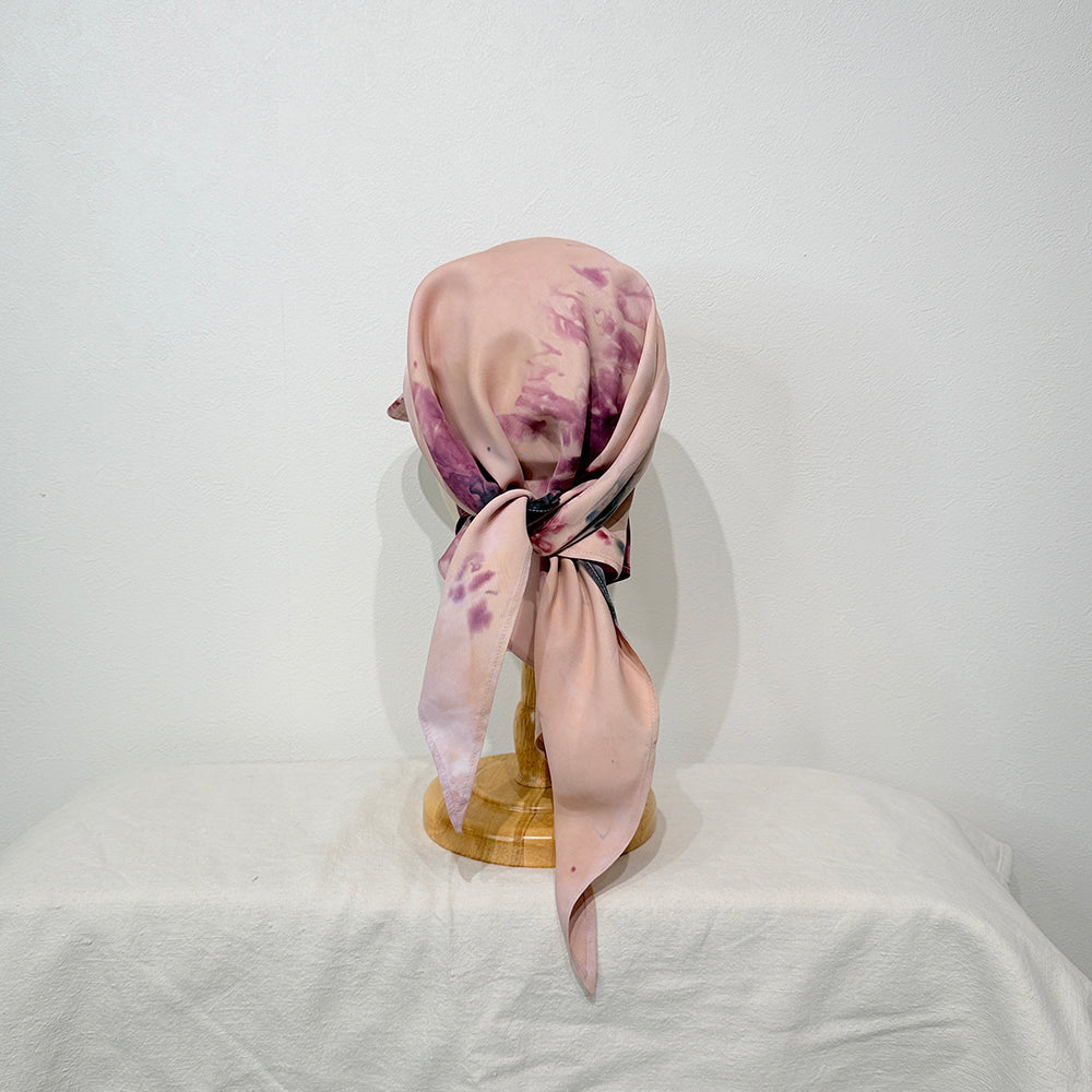 "HANAKAGE" Scarf Cap PInk 2