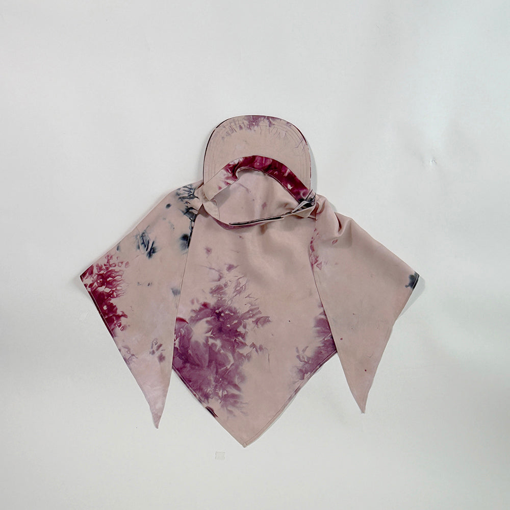 "HANAKAGE" Scarf Cap PInk 2
