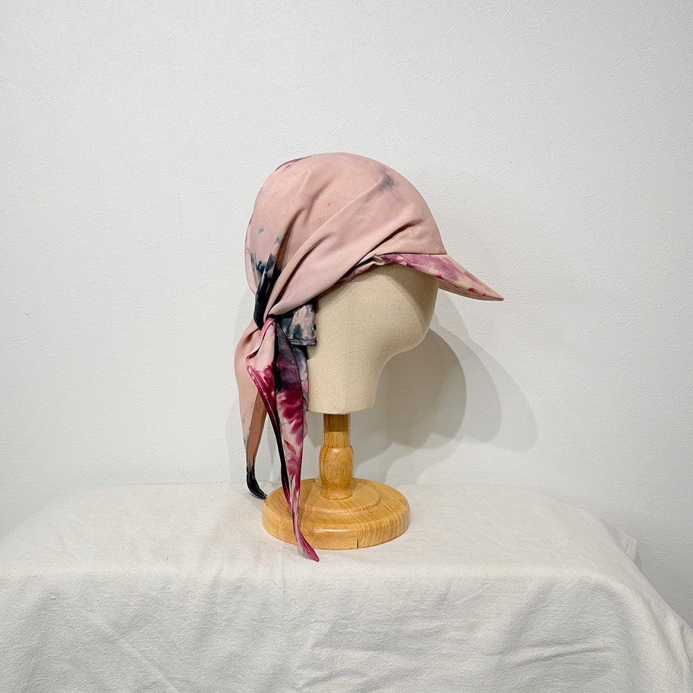 "HANAKAGE" Scarf Cap PInk 6