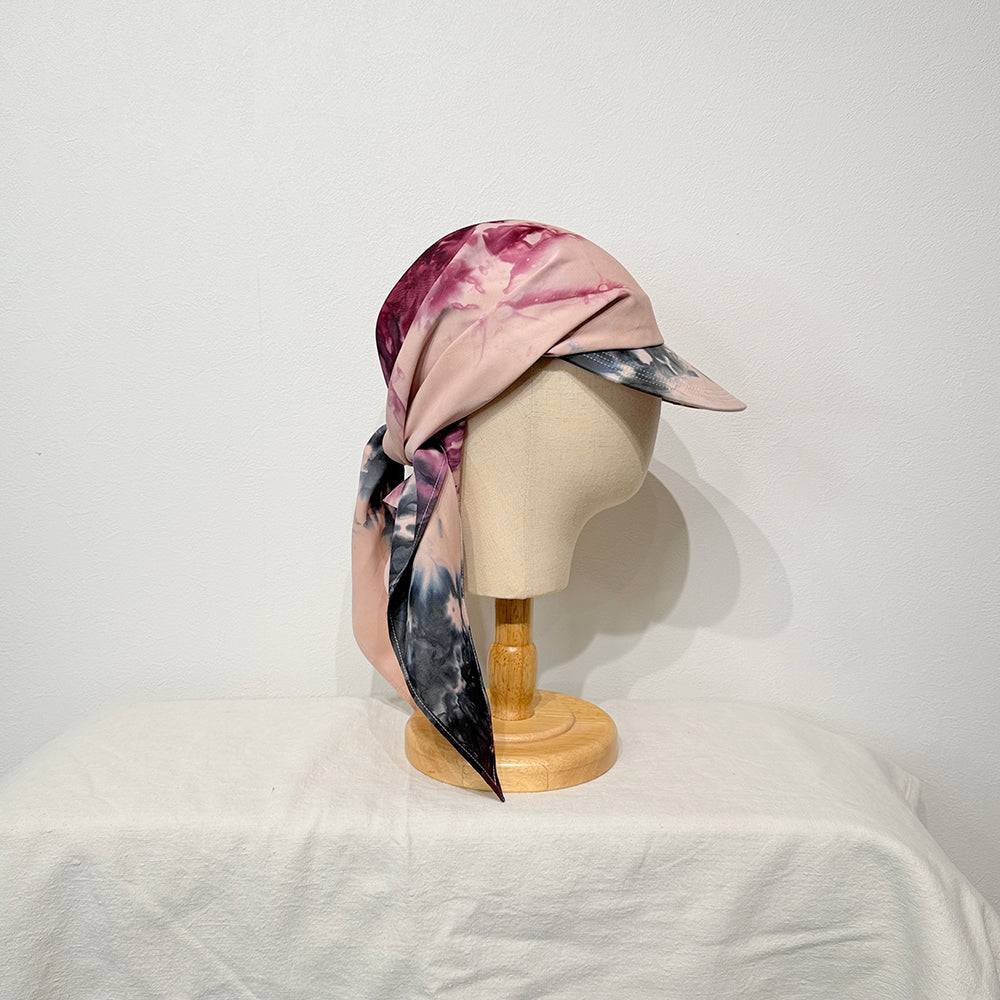 "HANAKAGE" Scarf Cap PInk 8