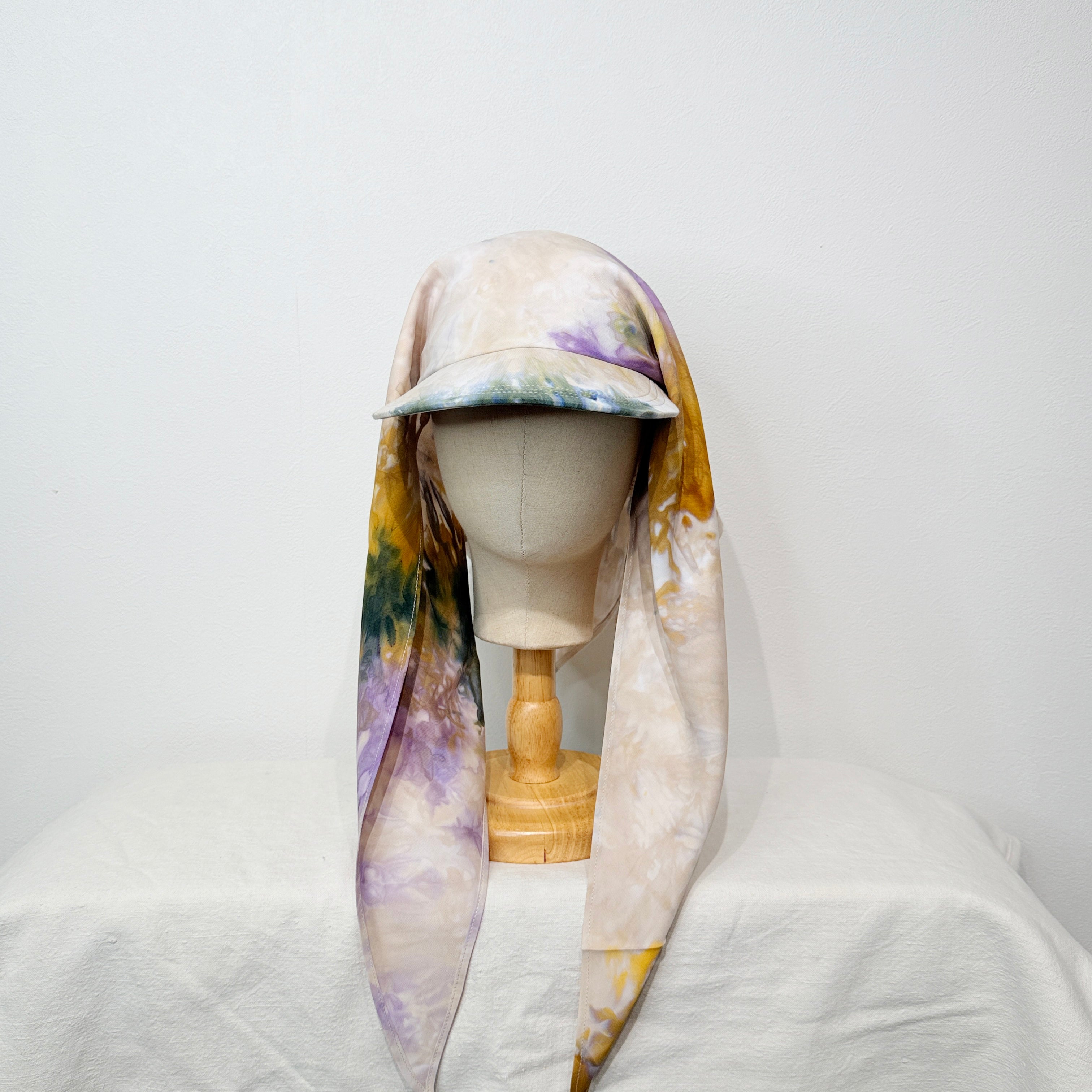 "HANAKAGE" Scarf Cap Yellow 1