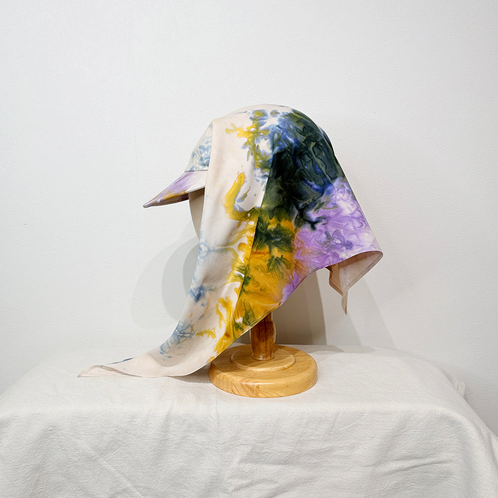 "HANAKAGE" Scarf Cap Yellow 5