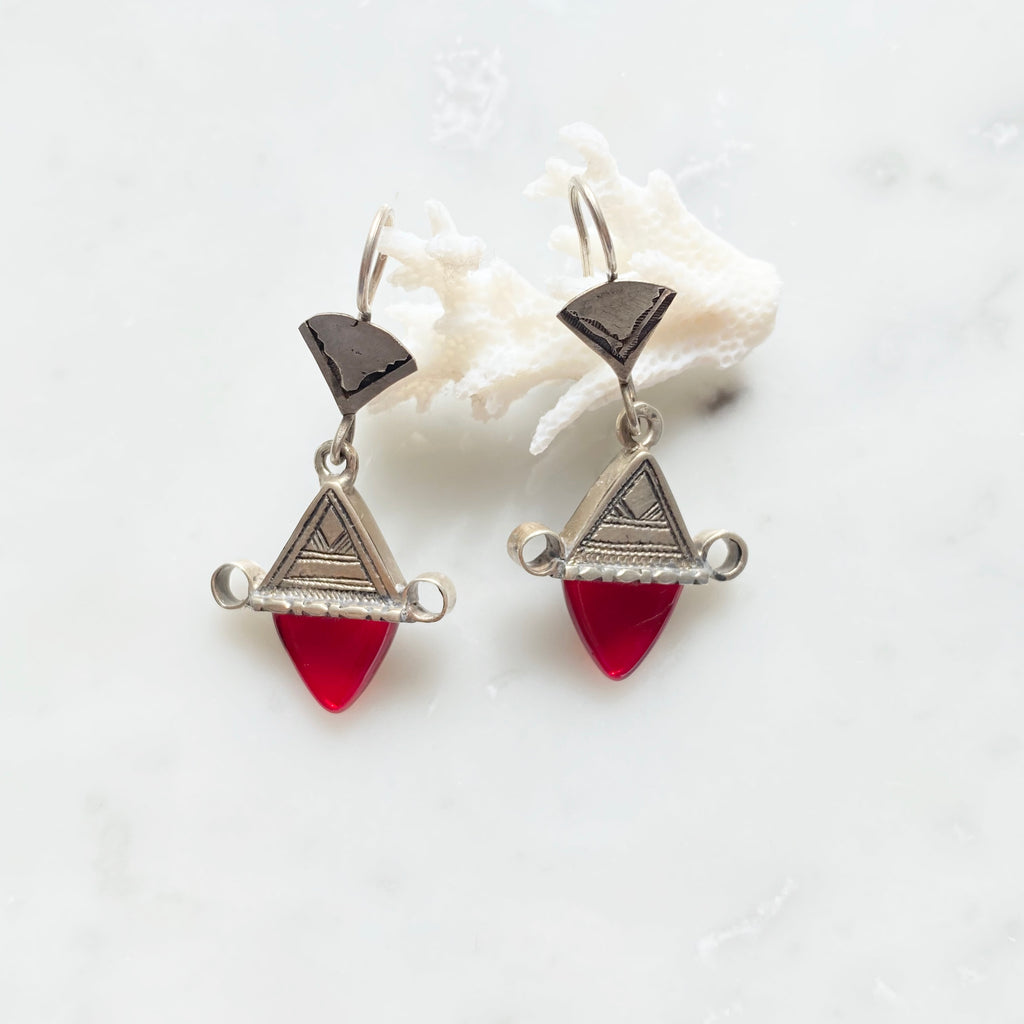 Vintage Triangle Hat Earring