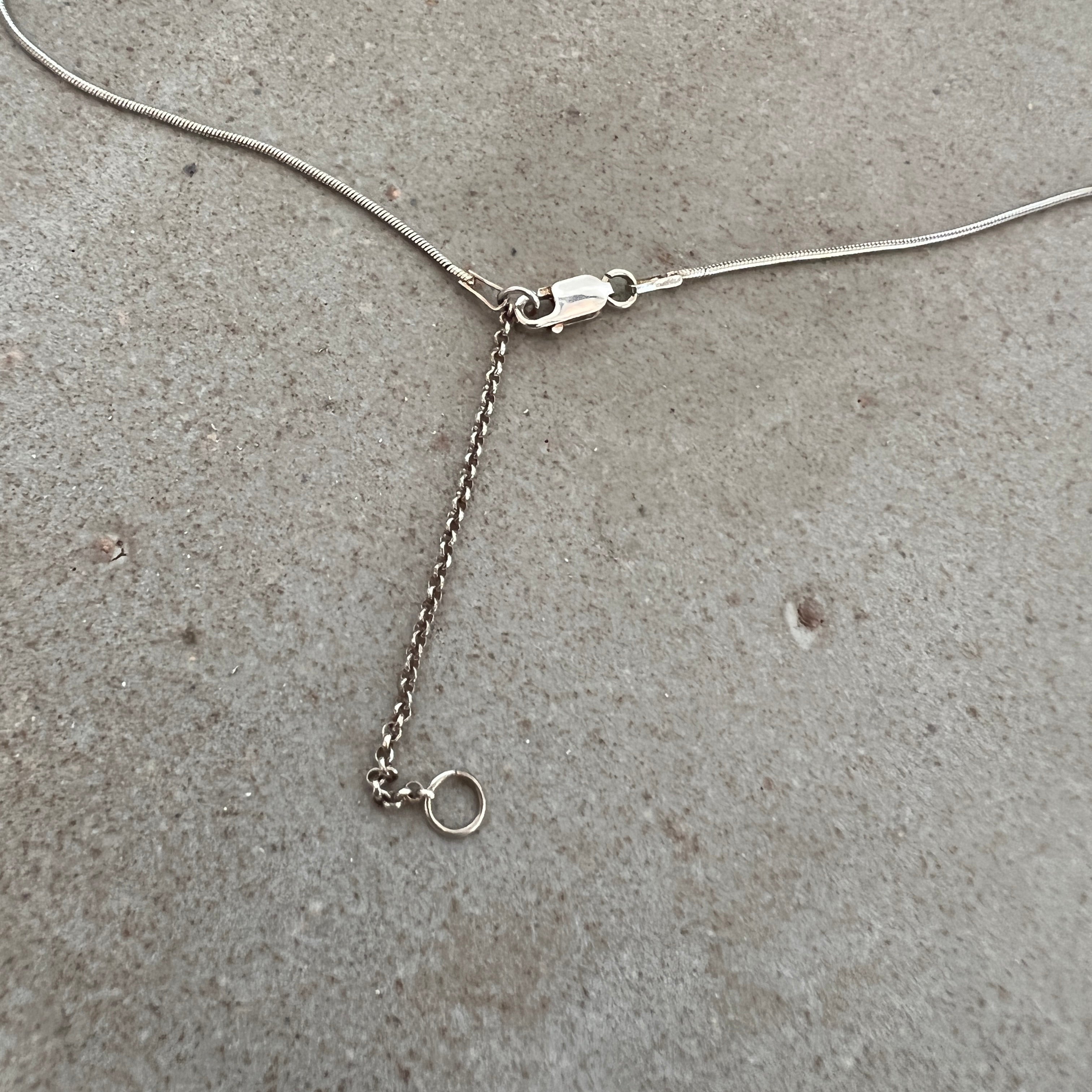 Collar de plata vintage de 3 anillos