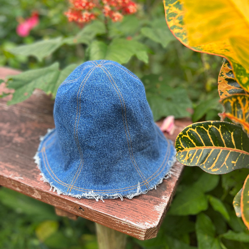 Remake Denim Tulip Hat